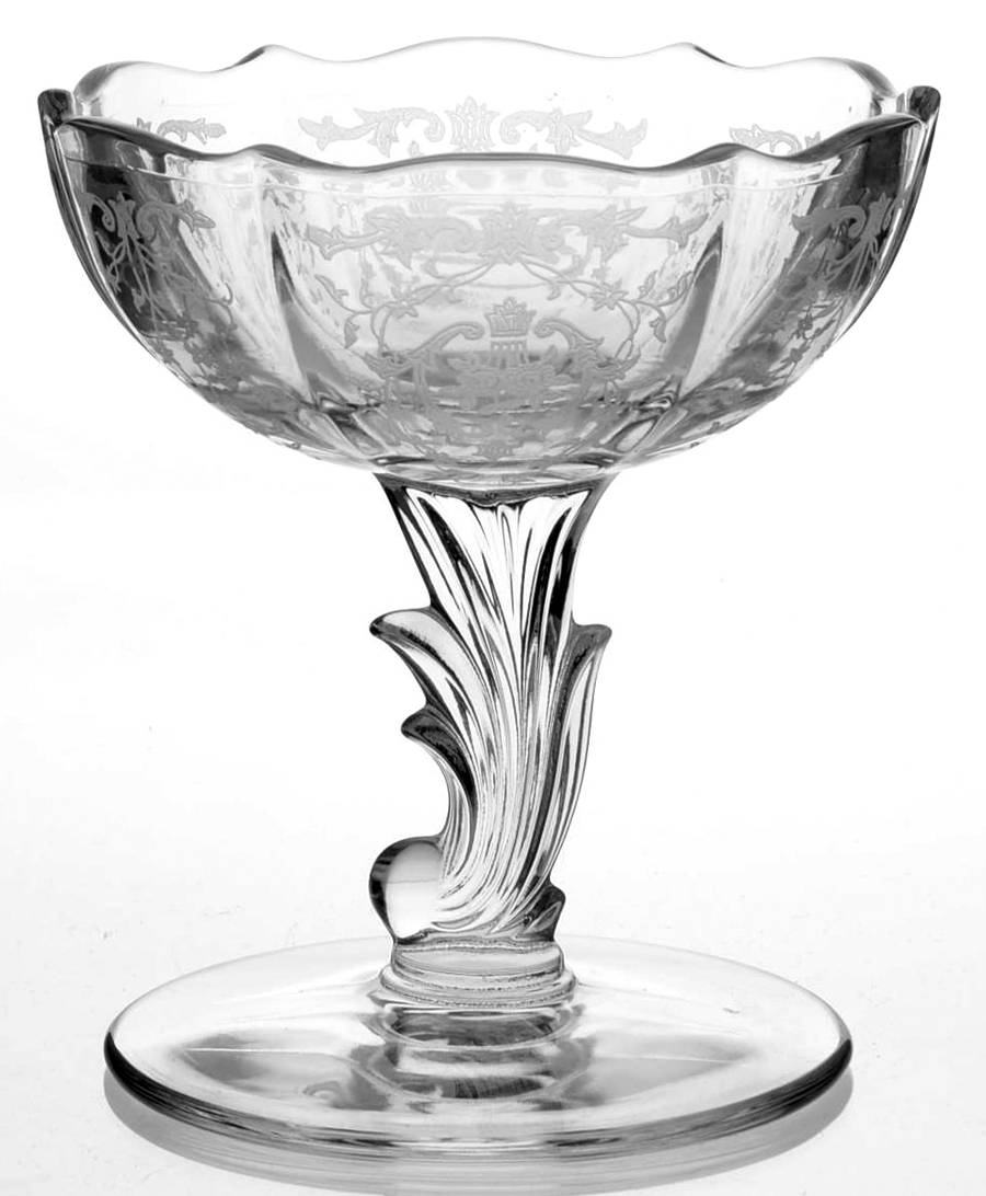 Navarre Clear Open Footed Jelly (Baroque Shape) by Fostoria-1