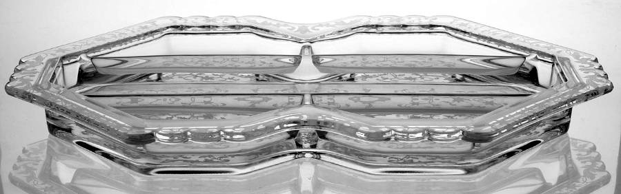 Navarre Clear 13" Oblong 5 Part Relish by Fostoria-1