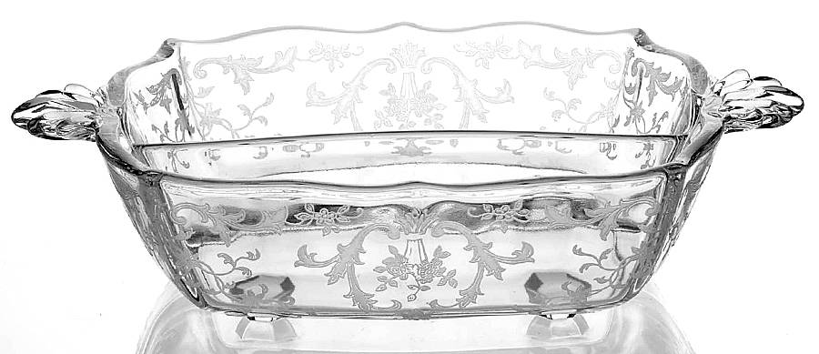 Navarre Clear 2 Part Handled Relish (Baroque Shape) by Fostoria-1