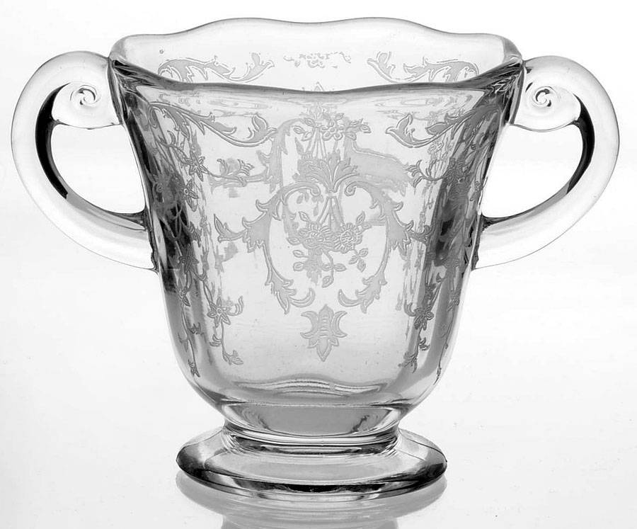 Navarre Clear Open Sugar by Fostoria-1