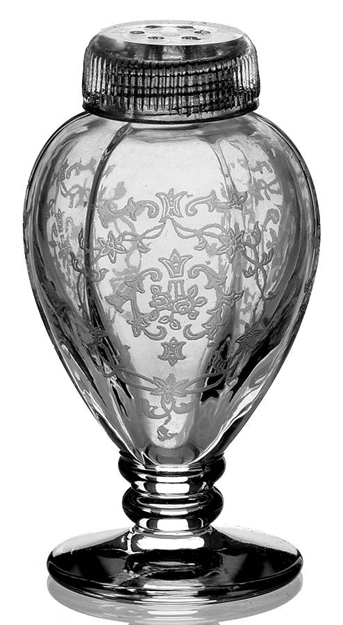 Navarre Clear Footed Shaker & Glass Lid by Fostoria-1