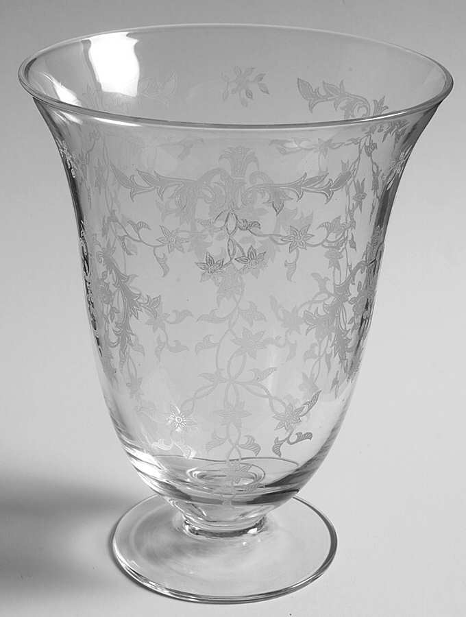 Navarre Clear 6" Footed Flower Vase by Fostoria-1