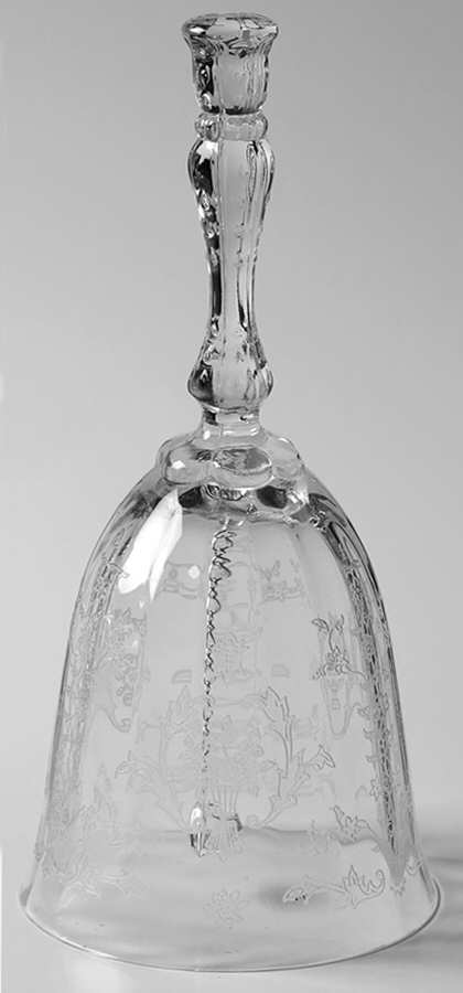 Navarre Clear Bell Made From Goblet by Fostoria-1