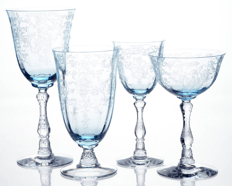 Navarre Blue 4 Piece Place Setting by Fostoria-1