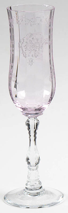 Navarre Pink Fluted Champagne by Fostoria-1
