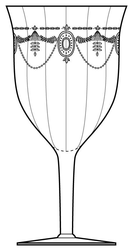 New Adam Water Goblet by Fostoria-1