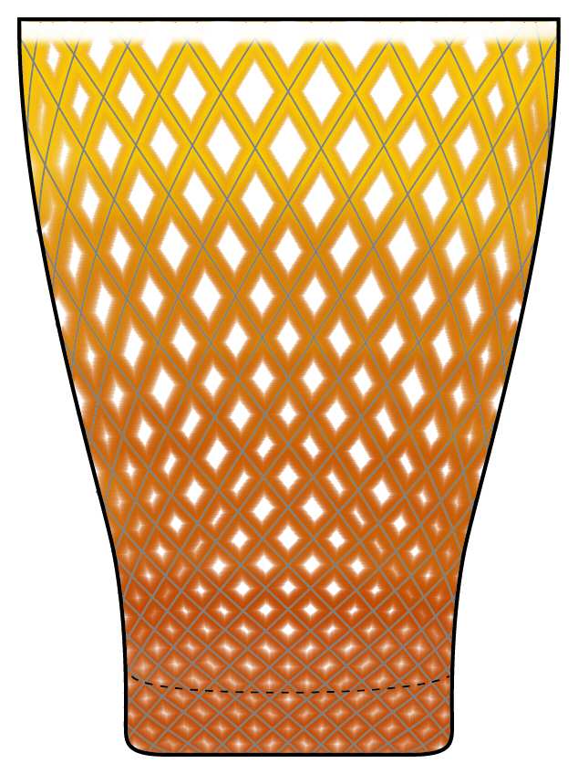 Needlepoint Gold Highball Glass by Fostoria-1
