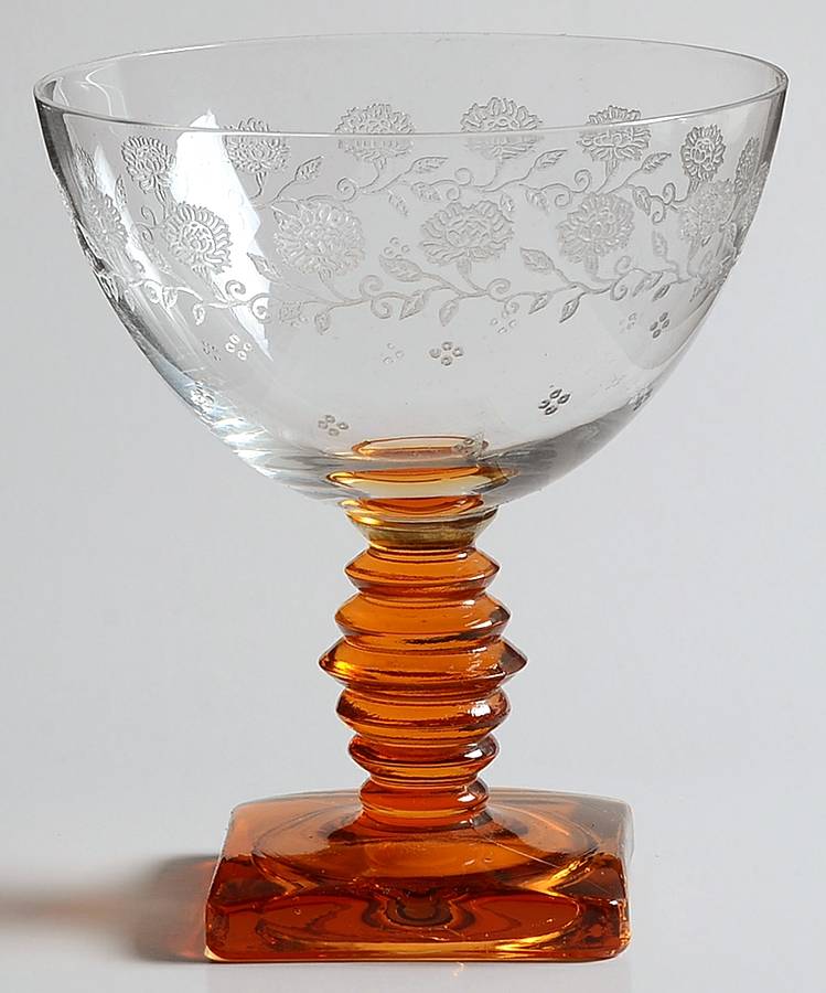 New Garland Amber Champagne/Tall Sherbet by Fostoria-1