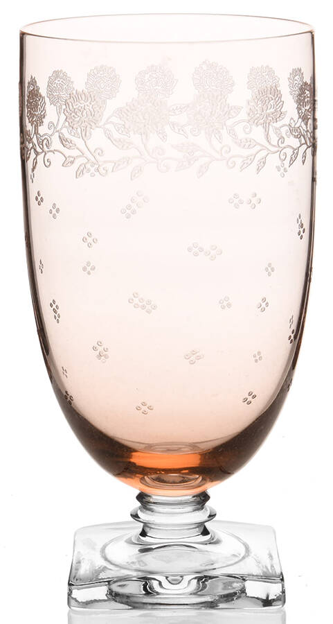 New Garland Pink (All Pink, Stem 4020) 13 Oz Footed Tumbler by Fostoria-1