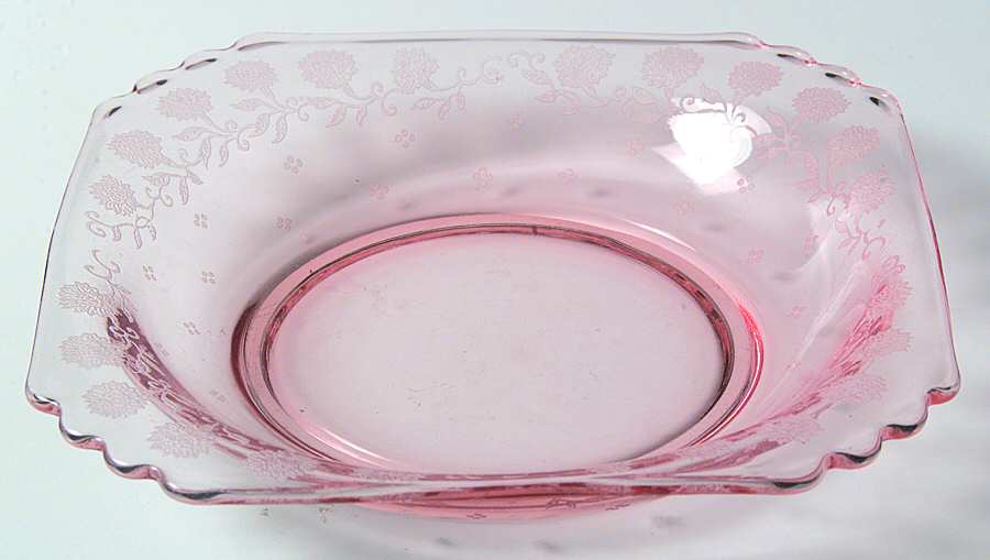New Garland Pink (All Pink, Stem 4020) Rim Soup Bowl by Fostoria-1