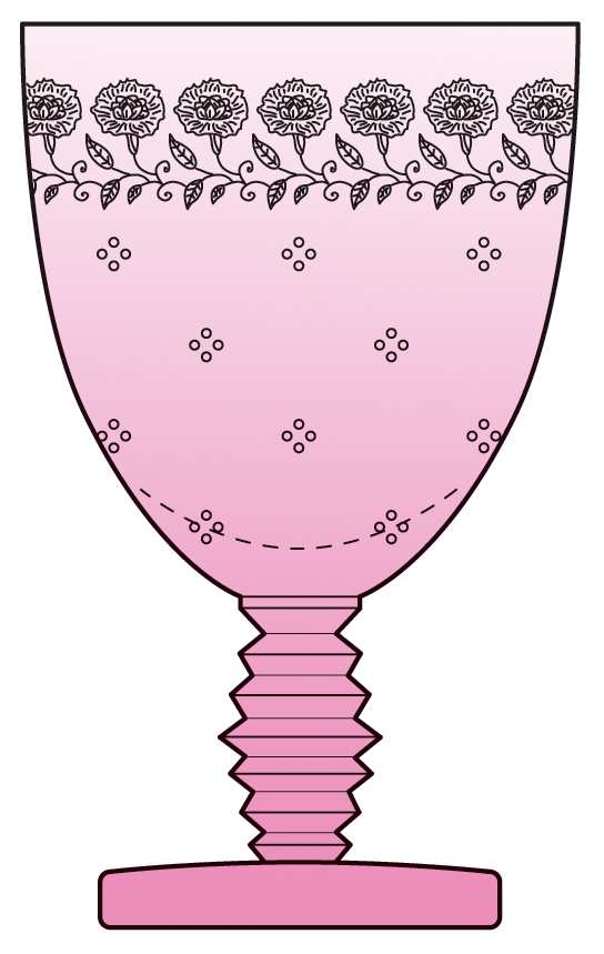 New Garland Pink (All Pink, Stem 4020) Water Goblet by Fostoria-1