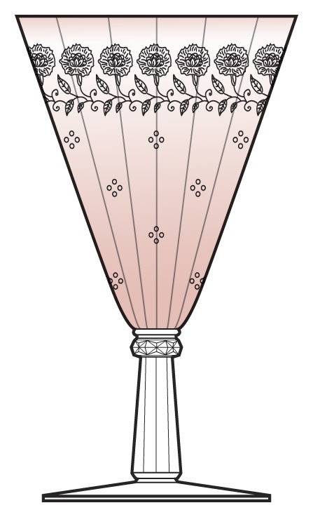 New Garland Pink (All Pink, Stem 6002) Water Goblet by Fostoria-1