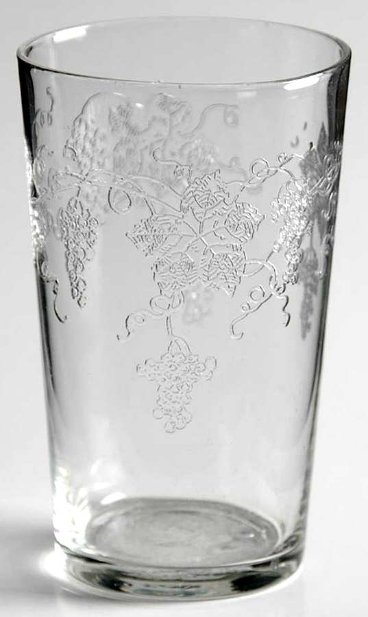 New Vintage Grape (Non Optic, Stem 858, Etch 227) 5 Oz Flat Tumbler by Fostoria-1