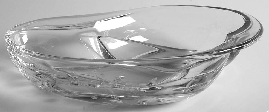 Nosegay 7" Crescent Shape 2 Part Relish by Fostoria-1