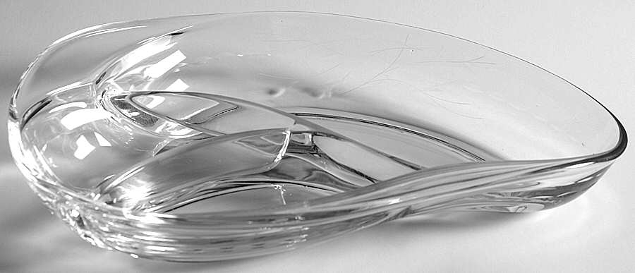 Nosegay 10" Crescent Shape 3 Part Relish by Fostoria-1