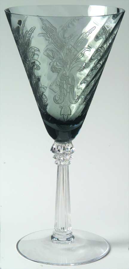Nouveau Grey Water Goblet by Fostoria-1