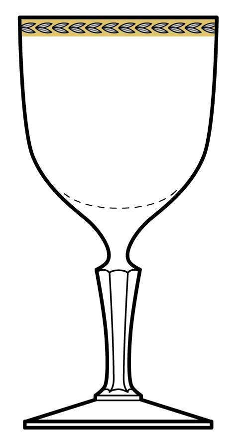 Olympic (Gold Trim) Water Goblet by Fostoria-1