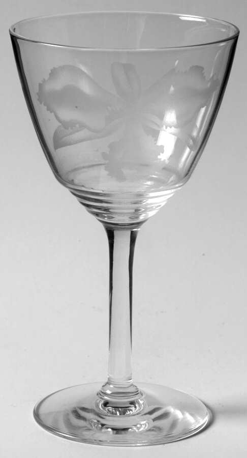Orchid (Stem #892) Claret Wine by Fostoria-1