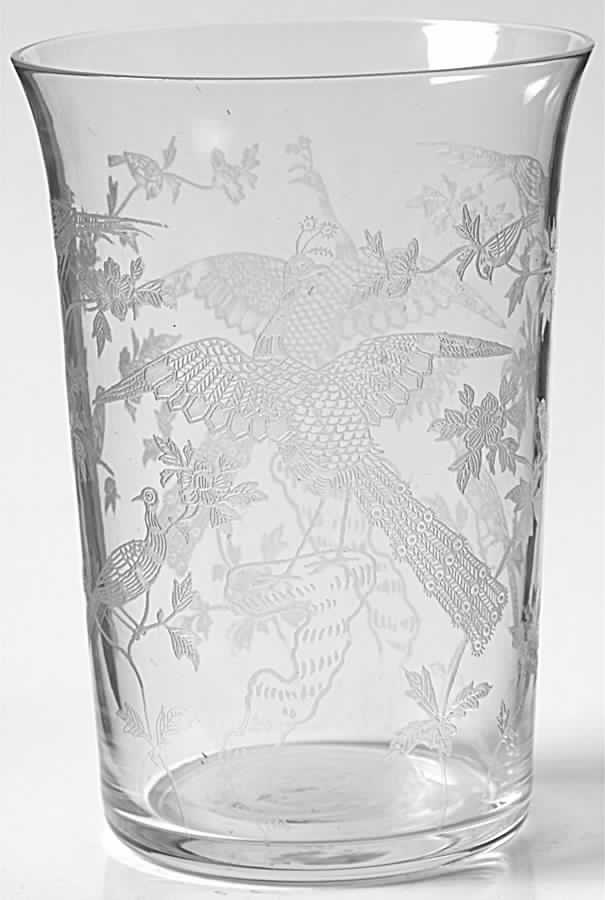 Oriental (Stem 766, Etch 250) 8 Oz Flat Tumbler by Fostoria-1