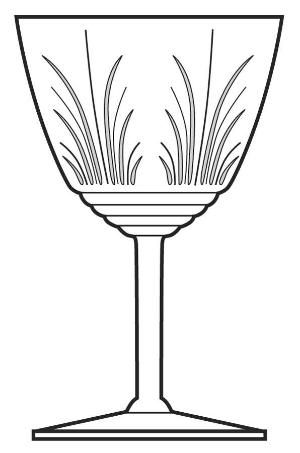 Papyrus Water Goblet by Fostoria-1