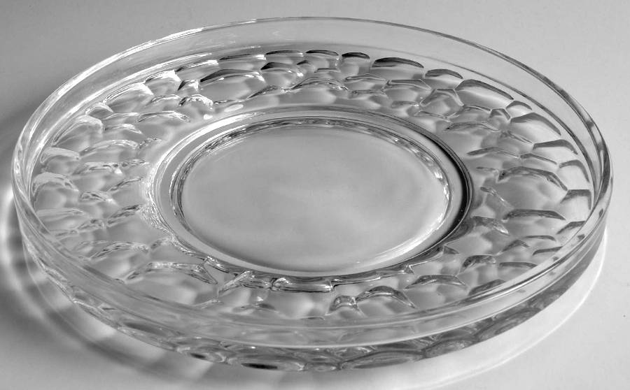 Pebble Beach Clear Luncheon Plate by Fostoria-1