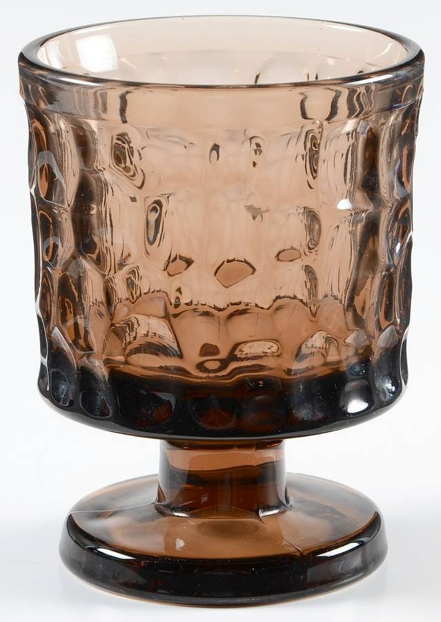 Pebble Beach Brown On the Rocks Glass by Fostoria-1