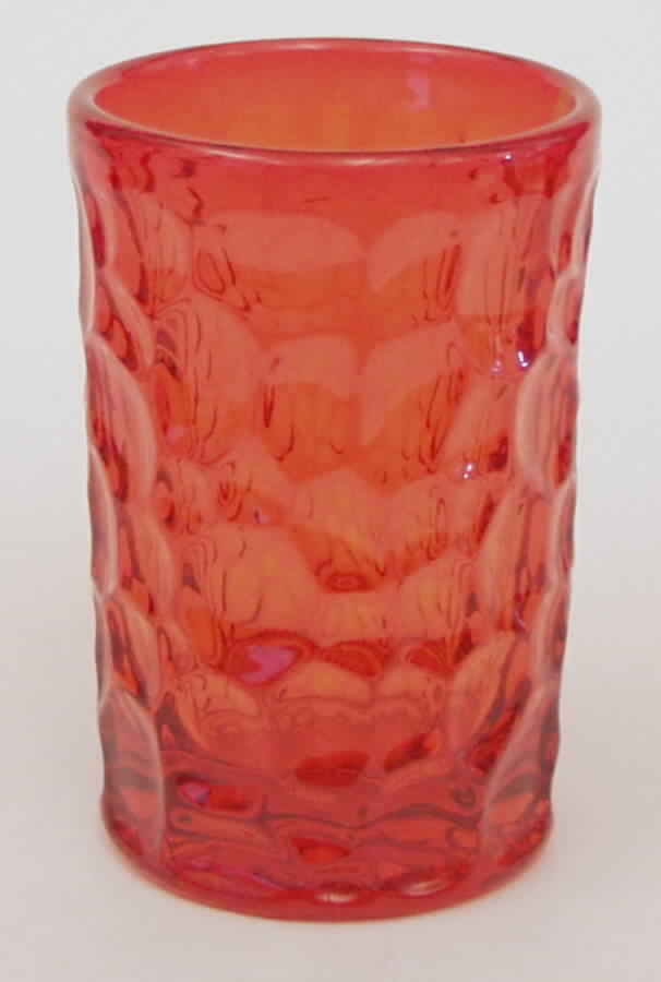 Pebble Beach Orange (Flaming Orange) Flat Juice Glass by Fostoria-1