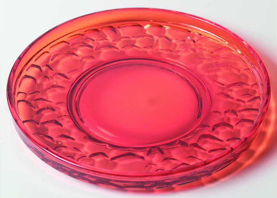 Pebble Beach Orange (Flaming Orange) Luncheon Plate by Fostoria-1