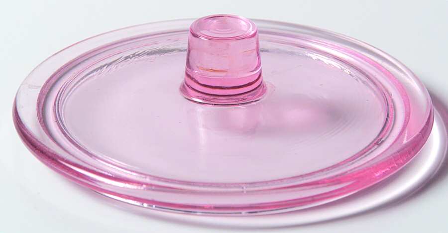Pebble Beach Pink Lid for Sugar Bowl by Fostoria-1