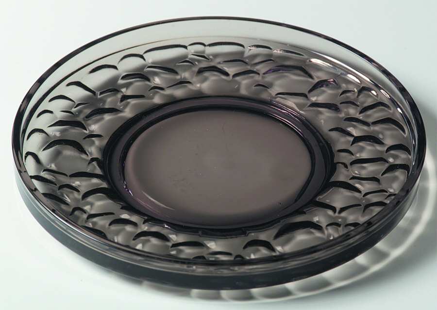 Pebble Beach Smoke (Black Pearl) Luncheon Plate by Fostoria-1