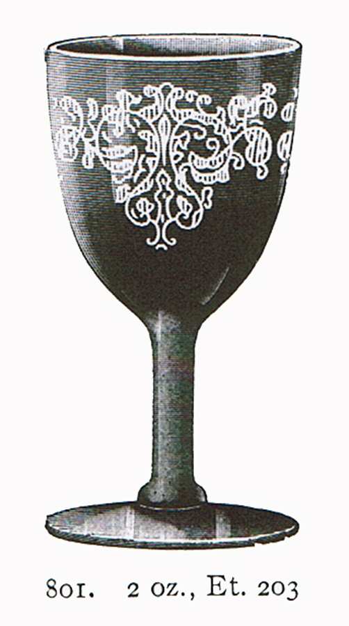 Persian Scroll Wine Glass by Fostoria-1