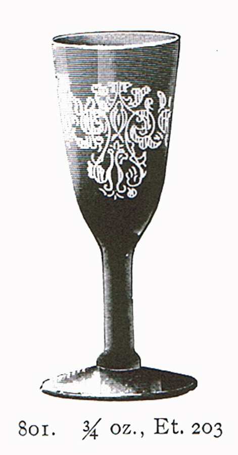 Persian Scroll Small Brandy Glass by Fostoria-1