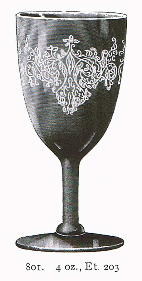 Persian Scroll Water Goblet by Fostoria-1