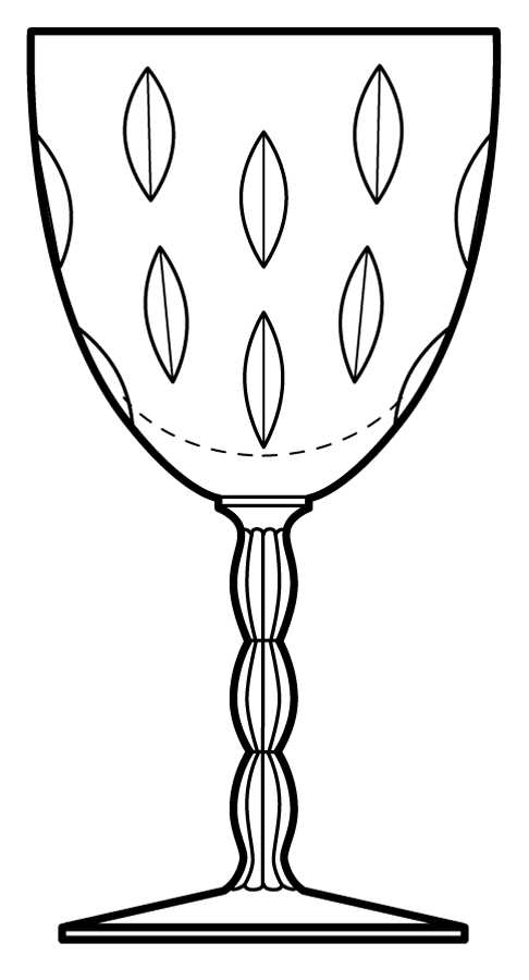 Pierette Water Goblet by Fostoria-1