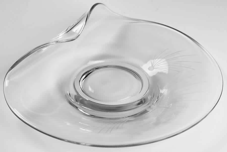 Pine Contour Blank Snack Plate by Fostoria-1