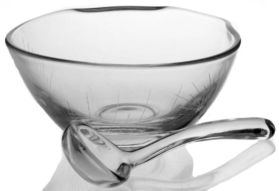Pine Mayonnaise and Ladle by Fostoria-1