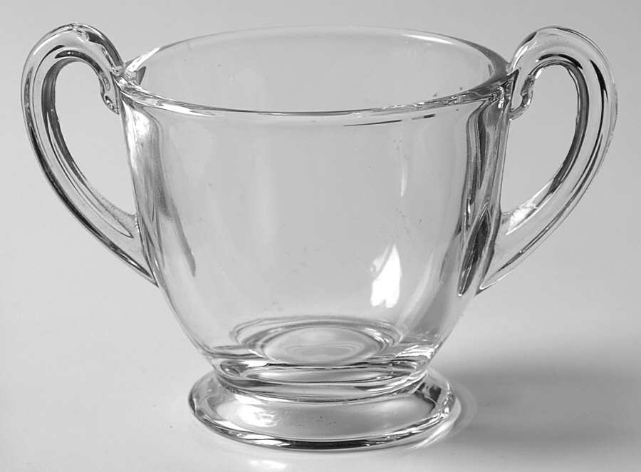 Pioneer Clear Footed Open Sugar by Fostoria-1