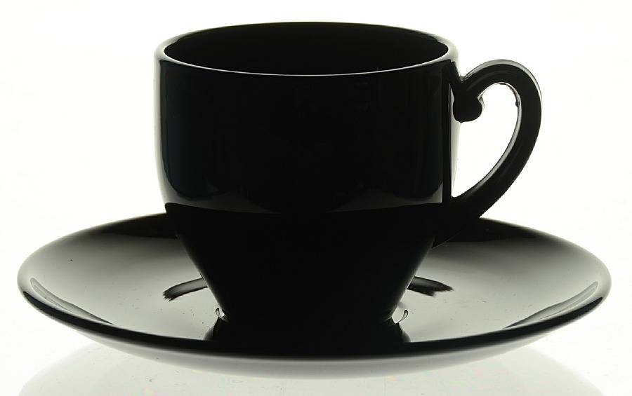 Pioneer Ebony Demitasse Cup & Saucer Set by Fostoria-1