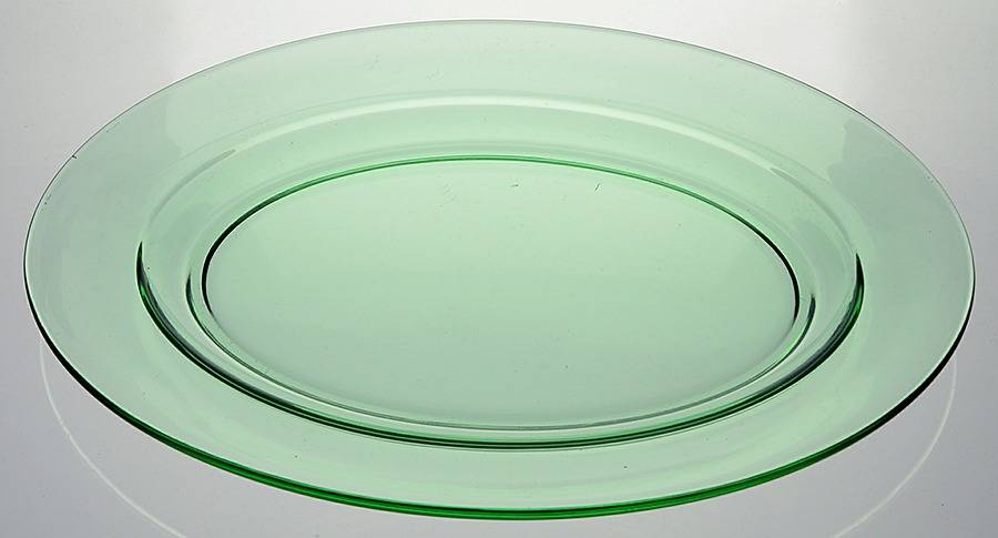 Pioneer Light Green 12" Oval Platter by Fostoria-1