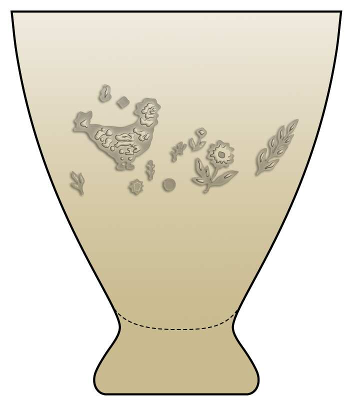 Plain 'N Fancy 12 Oz Flat Tumbler by Fostoria-1