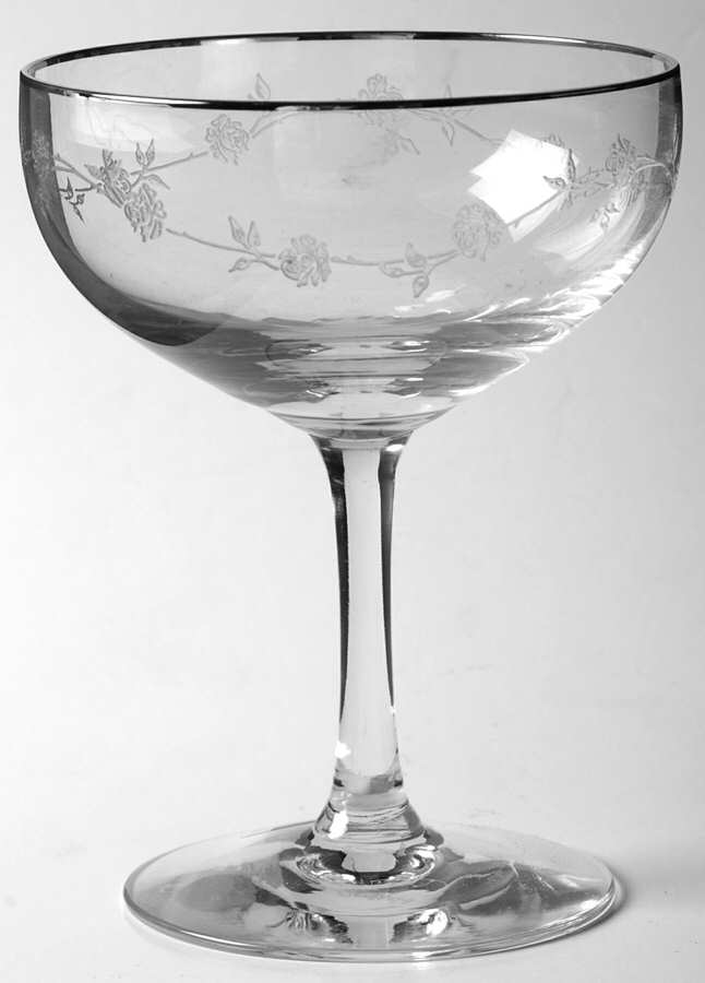 Platina Rose Champagne/Tall Sherbet by Fostoria-1