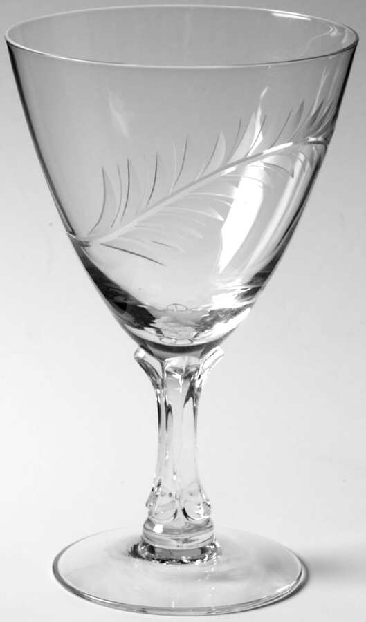 Plume (Stem 6051-1-2) Water Goblet by Fostoria-1