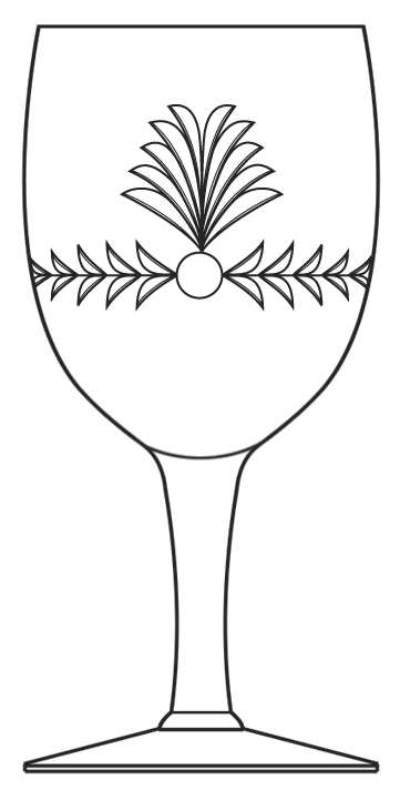 Plume (Stem #802) Water Goblet by Fostoria-1