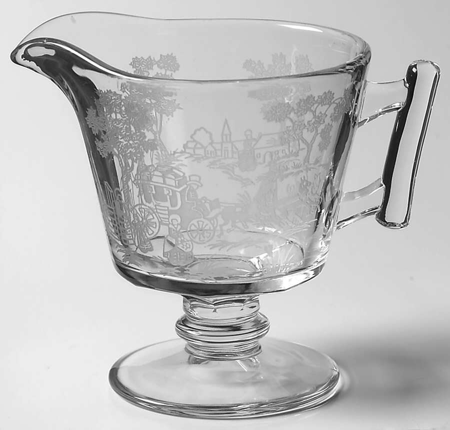 Plymouth Clear Creamer by Fostoria-1