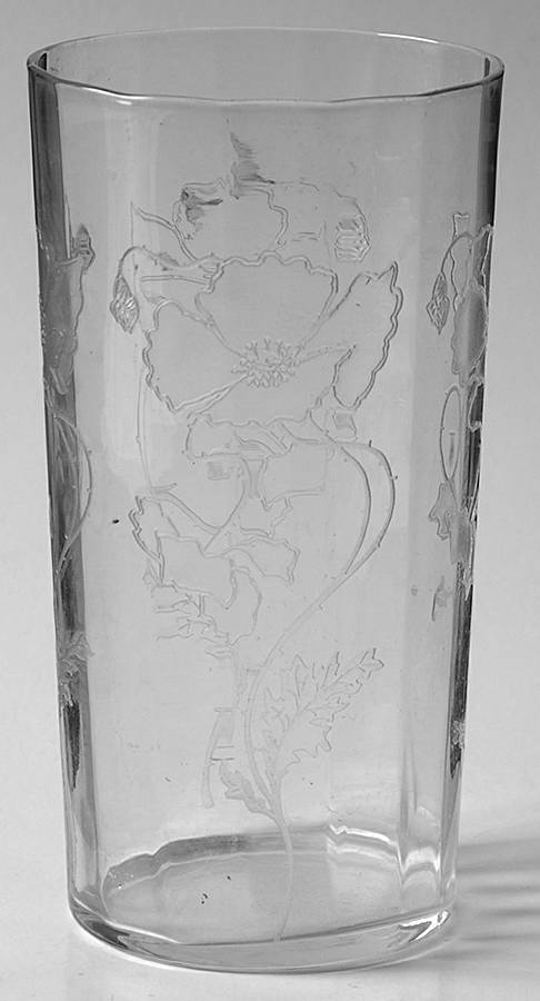 Poppy Poupee 12 Oz Flat Tumbler by Fostoria-1