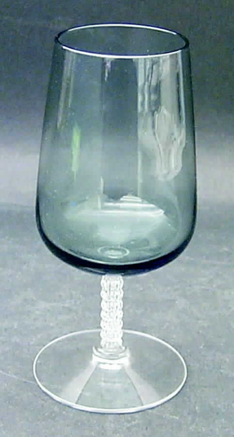 Precedence Gray (Smoke) Tulip Wine by Fostoria-1