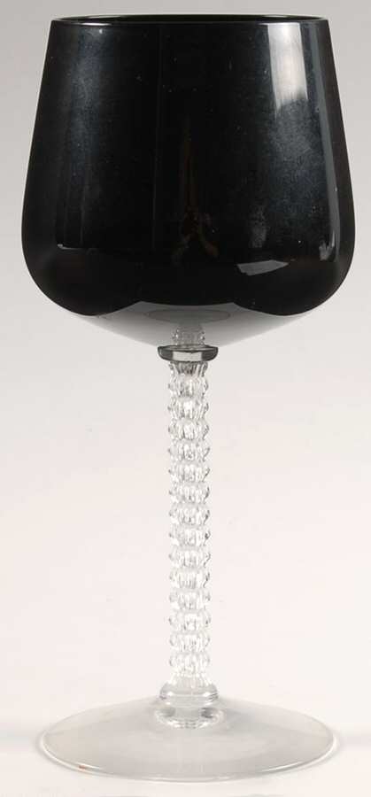 Precedence Onyx Water Goblet by Fostoria-1
