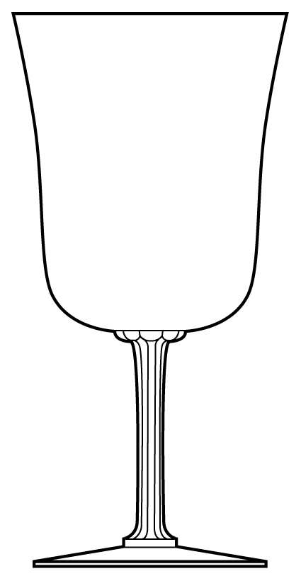 Princess Clear (No Trim) Water Goblet by Fostoria-1