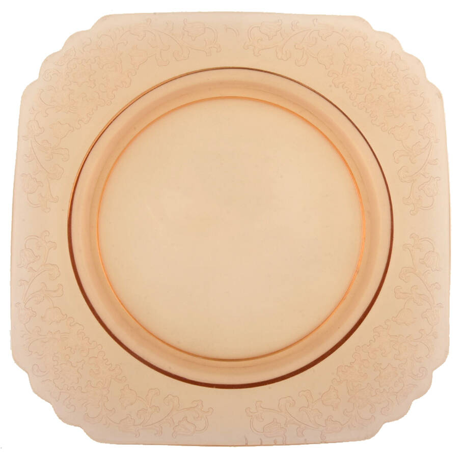Queen Anne Amber (Etched) Bread & Butter Plate by Fostoria-1