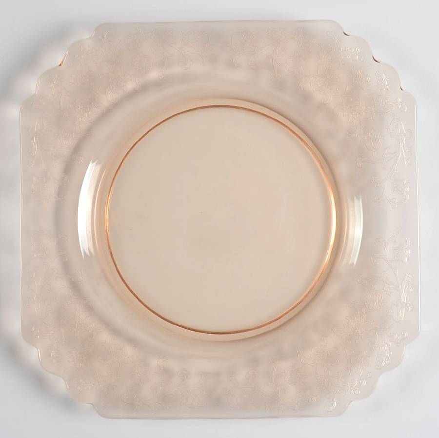 Queen Anne Amber (Etched) Luncheon Plate by Fostoria-1